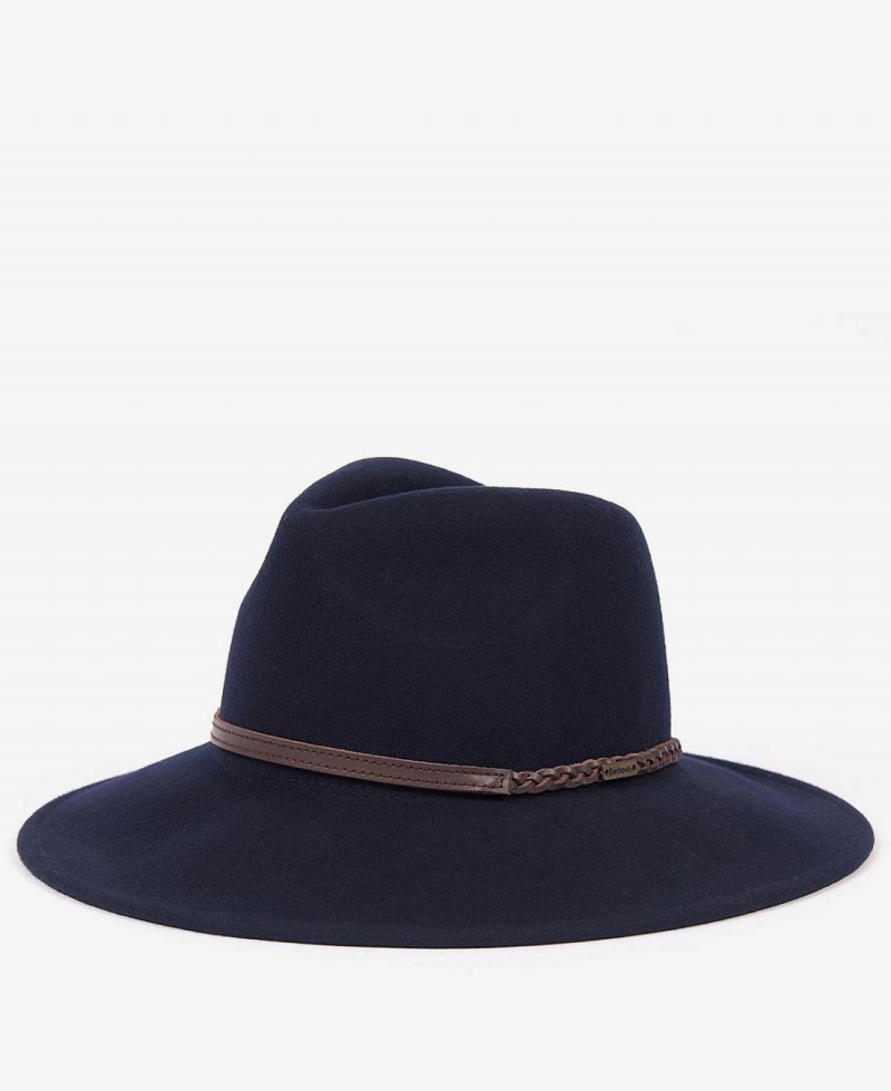 Palarie Dama Barbour Tack Fedora Albastri | Romania_BAR31450