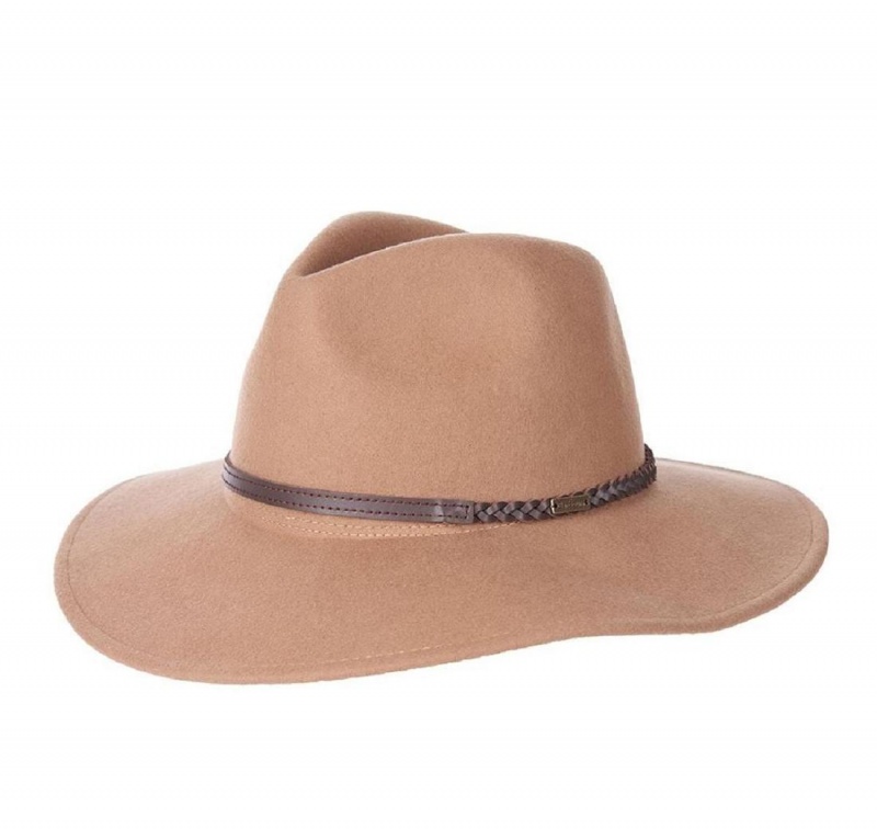 Palarie Dama Barbour Tack Fedora Bej | Romania_BAR27190