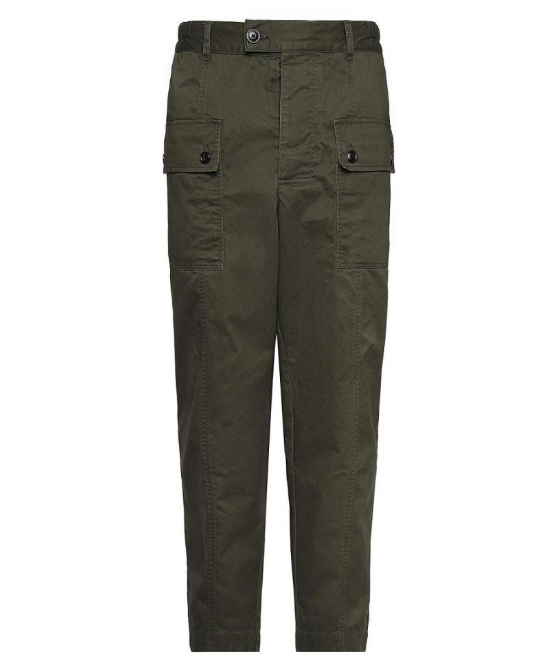 Pantaloni Barbati Barbour Barbour x Maison Kitsuné Cargo Trousers Verzi | Romania_BAR15656