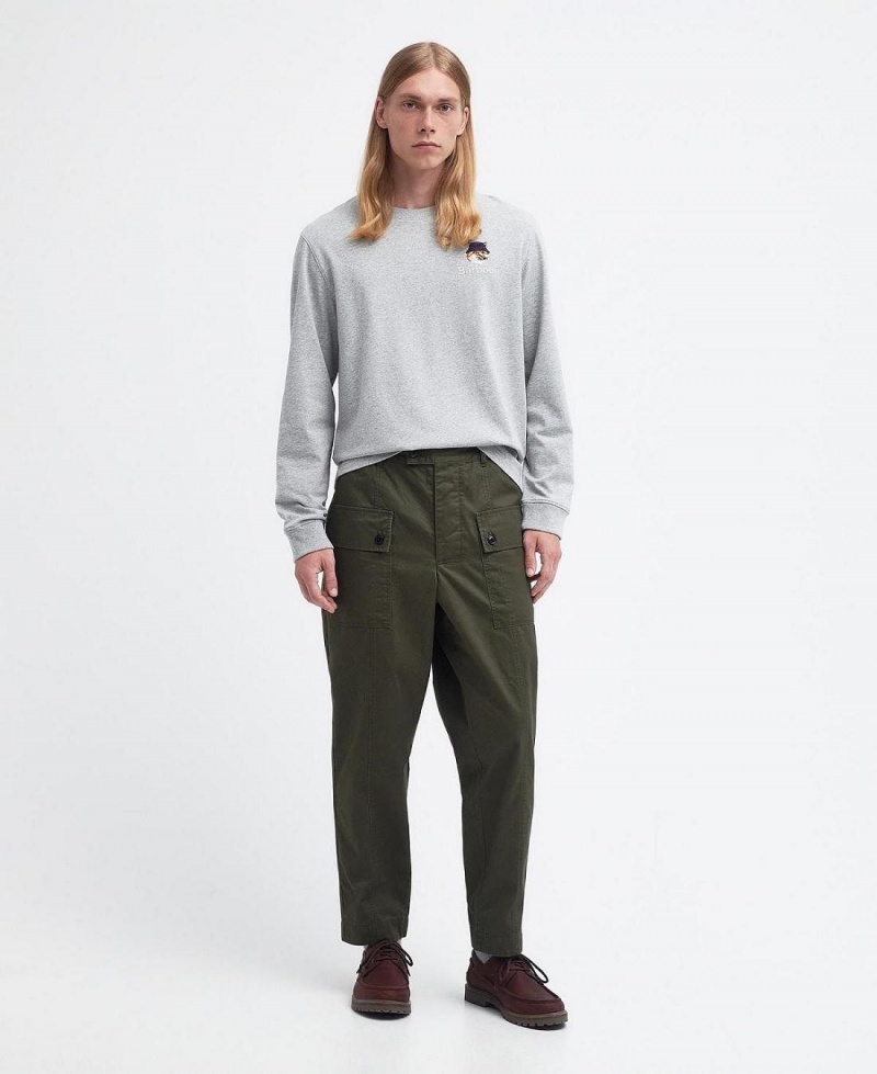 Pantaloni Barbati Barbour Barbour x Maison Kitsuné Cargo Trousers Verzi | Romania_BAR15656