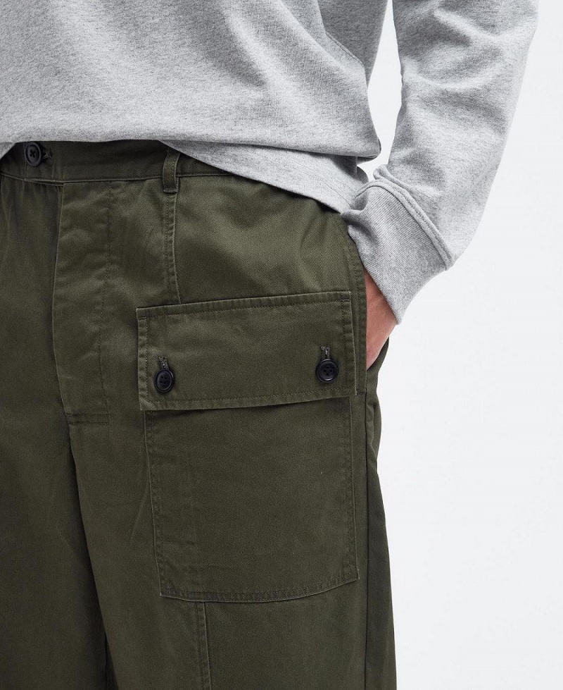 Pantaloni Barbati Barbour Barbour x Maison Kitsuné Cargo Trousers Verzi | Romania_BAR15656