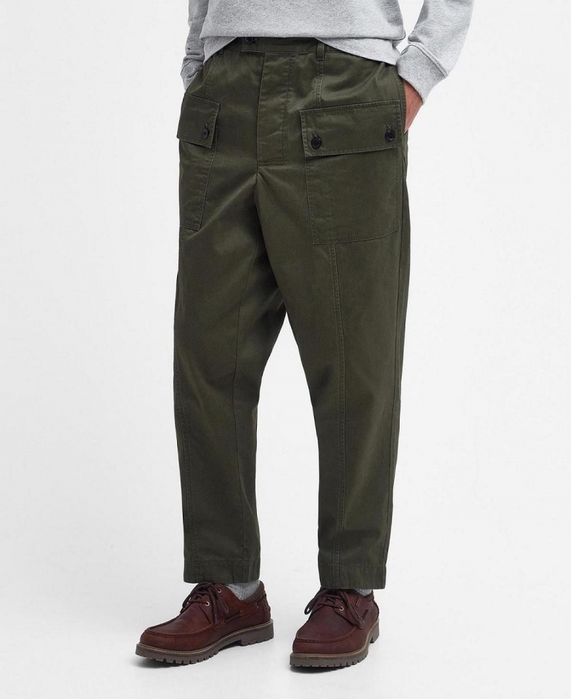 Pantaloni Barbati Barbour Barbour x Maison Kitsuné Cargo Trousers Verzi | Romania_BAR15656