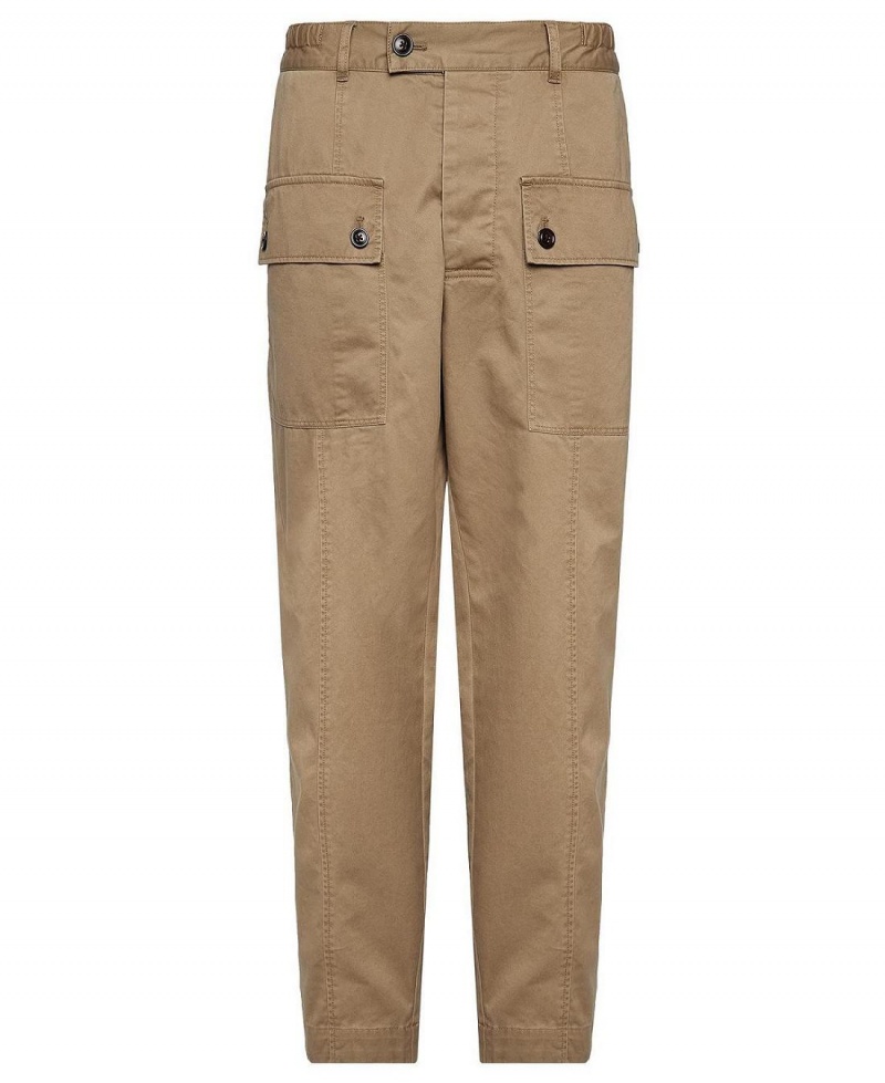 Pantaloni Barbati Barbour Barbour x Maison Kitsuné Cargo Trousers Bej | Romania_BAR19509