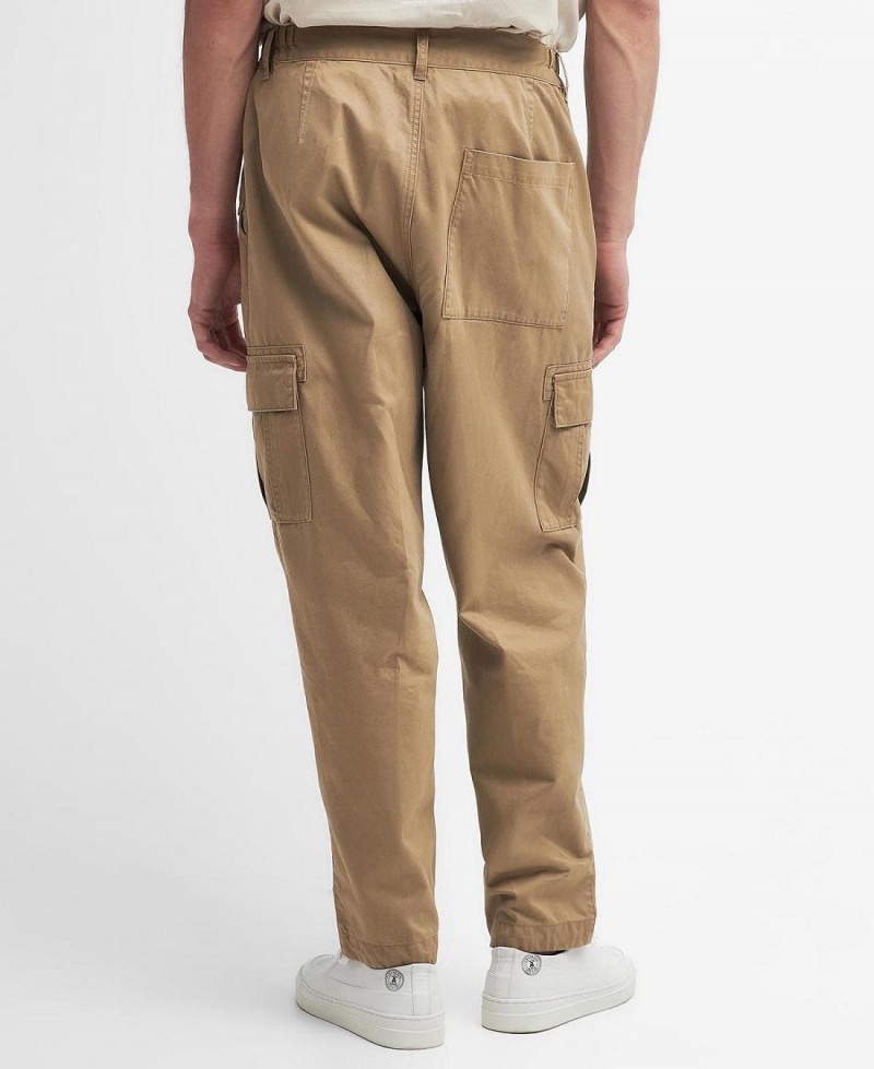 Pantaloni Barbati Barbour Faulkner Tapered Cargo Trousers Bej | Romania_BAR40155