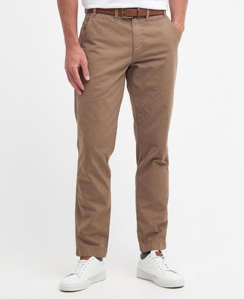 Pantaloni Barbati Barbour Glendale Chinos Maro | Romania_BAR16041