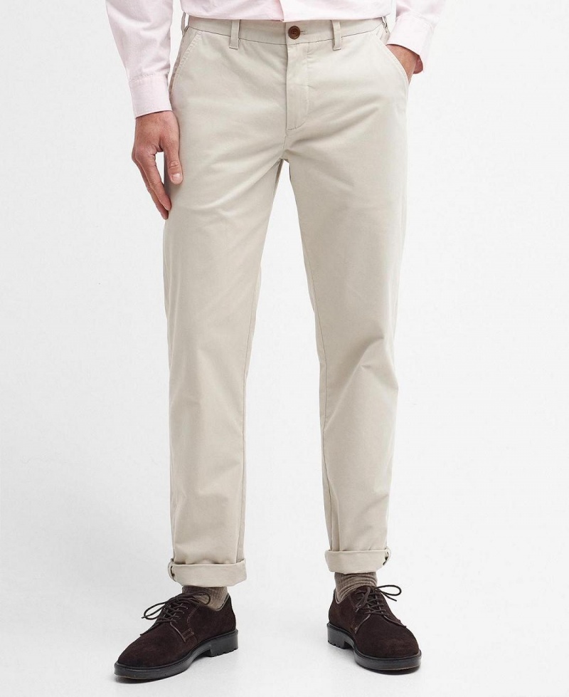 Pantaloni Barbati Barbour Neuston Essential Chinos Gri | Romania_BAR46427