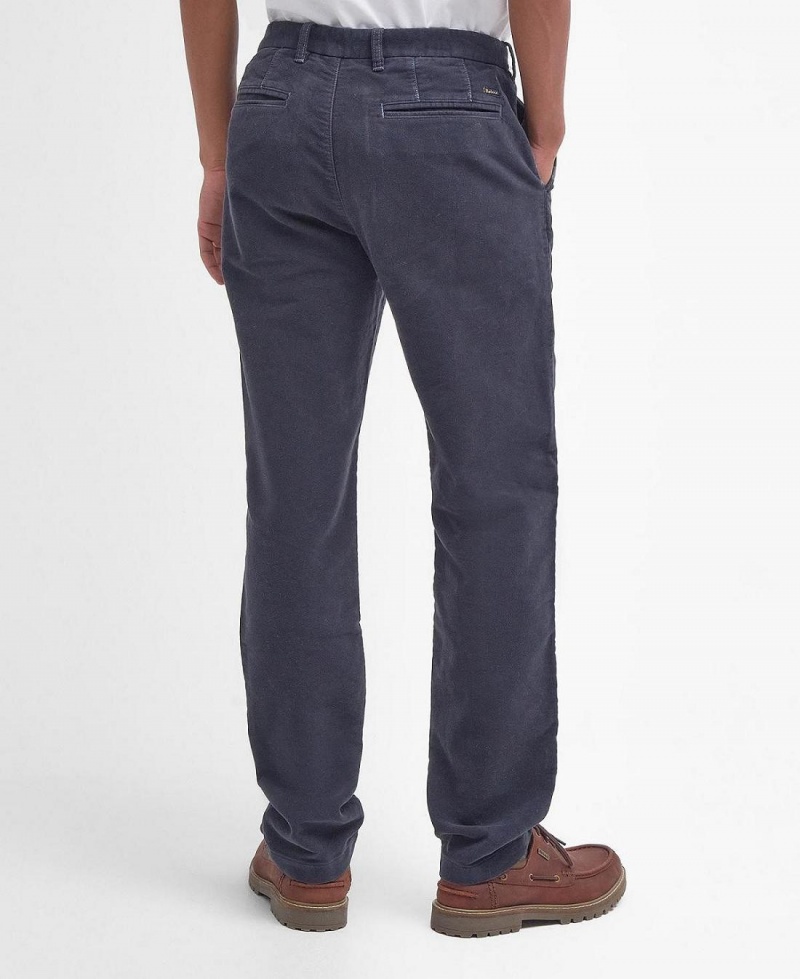 Pantaloni Barbati Barbour Neuston Moleskin Trousers Albastri | Romania_BAR77856