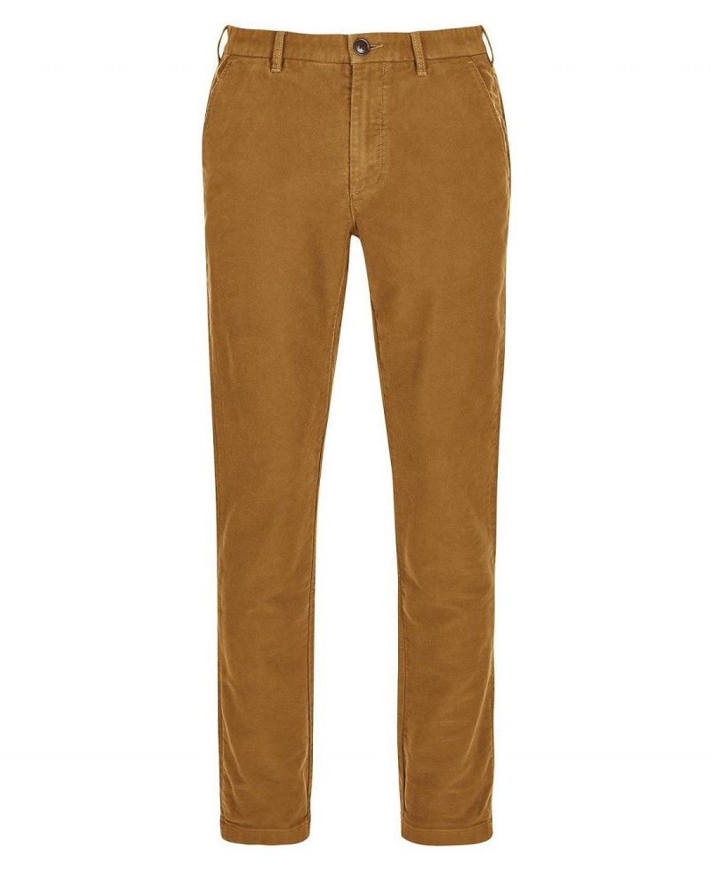 Pantaloni Barbati Barbour Neuston Moleskin Trousers Bej | Romania_BAR35057