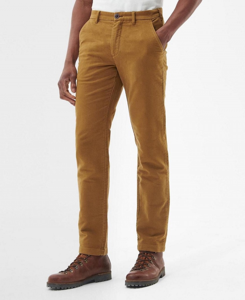 Pantaloni Barbati Barbour Neuston Moleskin Trousers Bej | Romania_BAR35057