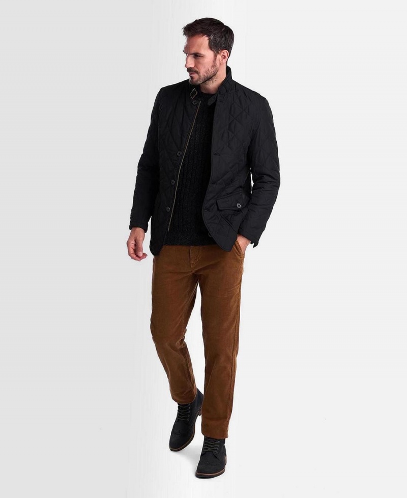 Pantaloni Barbati Barbour Neuston Stretch-Cord Trousers Galbeni | Romania_BAR29615