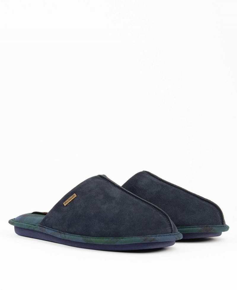 Pantofi Barbati Barbour Foley Slippers Negrii | Romania_BAR75026