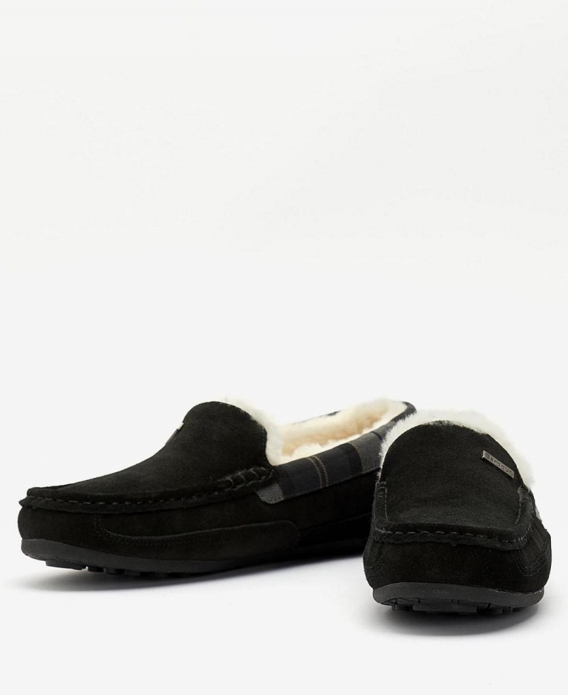 Pantofi Barbati Barbour Martin Slippers Negrii | Romania_BAR82773