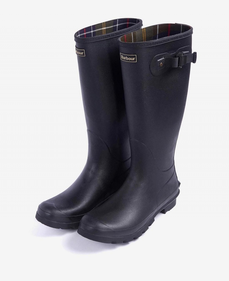 Pantofi Barbati Barbour Men's Bede Wellington Boots Negrii | Romania_BAR39224