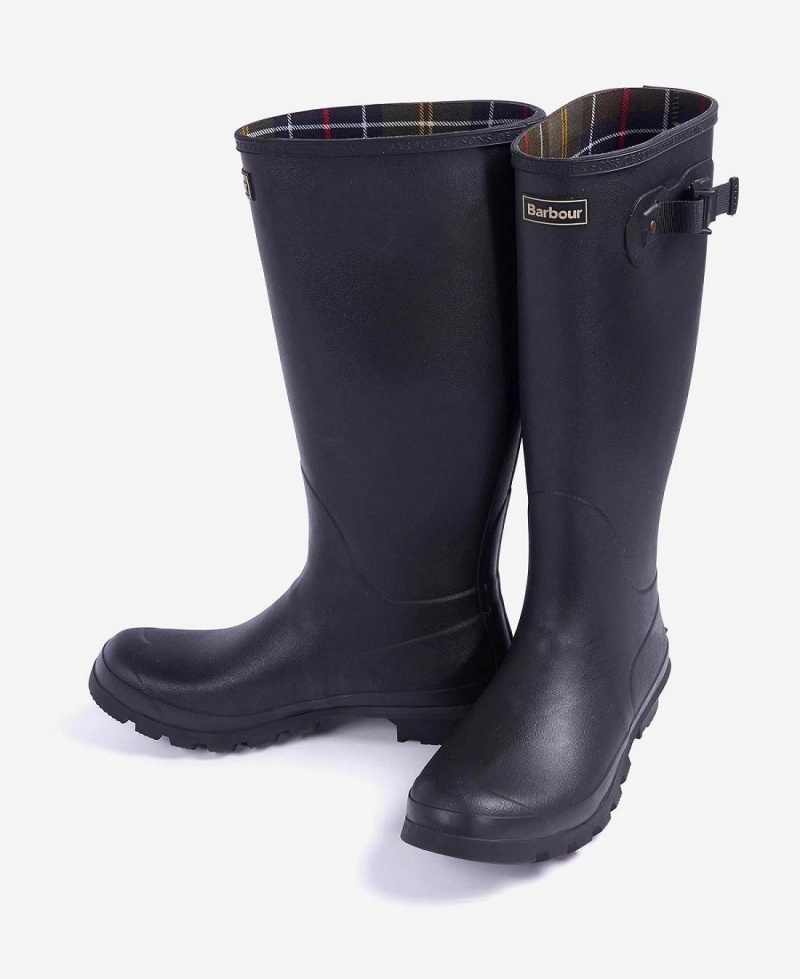 Pantofi Barbati Barbour Men's Bede Wellington Boots Negrii | Romania_BAR39224