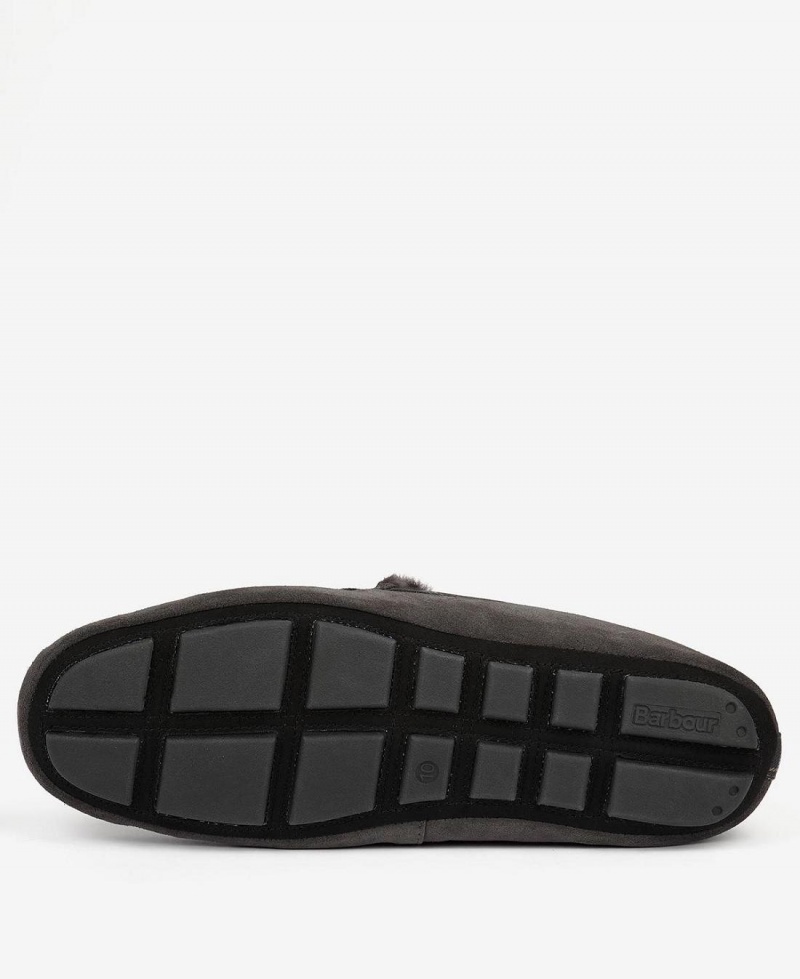 Pantofi Barbati Barbour Monty Slippers Gri | Romania_BAR52007