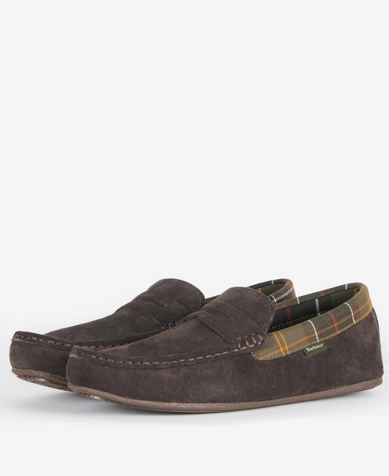 Pantofi Barbati Barbour Porterfield Slippers Maro | Romania_BAR77194