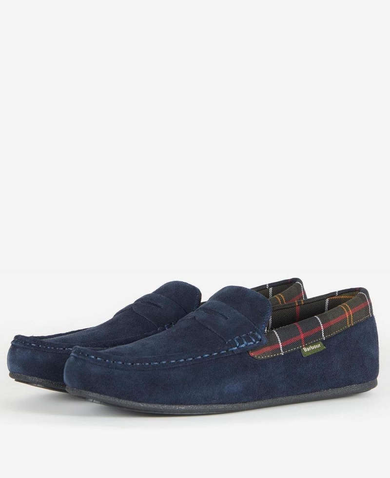 Pantofi Barbati Barbour Porterfield Slippers Bleumarin | Romania_BAR27257