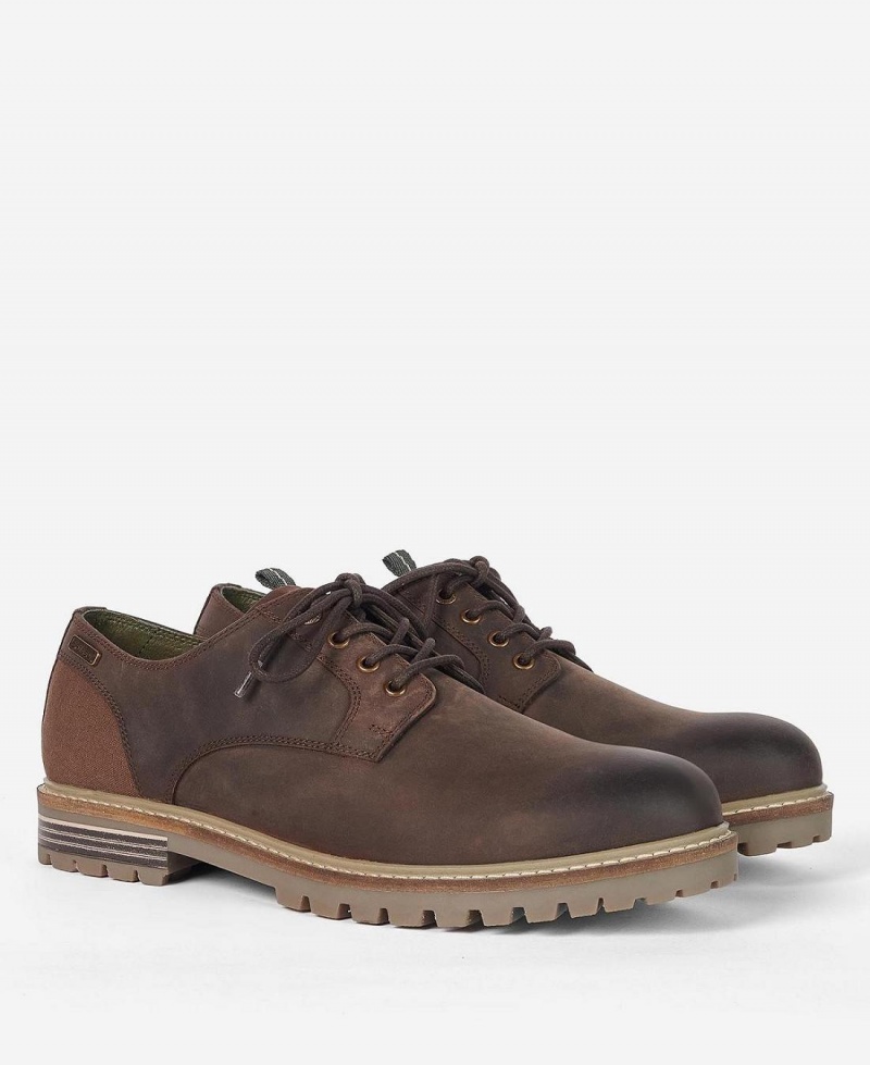 Pantofi Barbati Barbour Sandstone Derby Shoes Maro | Romania_BAR44791