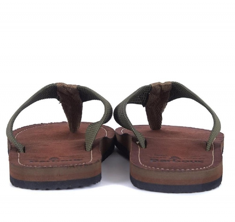 Pantofi Barbati Barbour Toeman Beach Sandal Masline Verzi | Romania_BAR91316