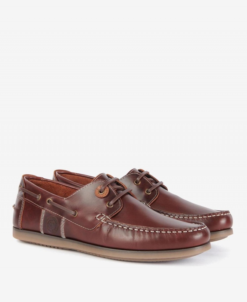 Pantofi Barbati Barbour Wake Barca Shoes Maro | Romania_BAR81004