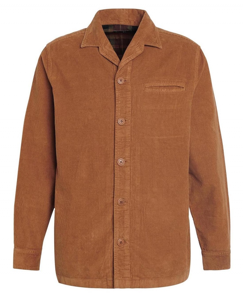 Topuri Barbati Barbour Casswell Overshirt Portocalii | Romania_BAR33941