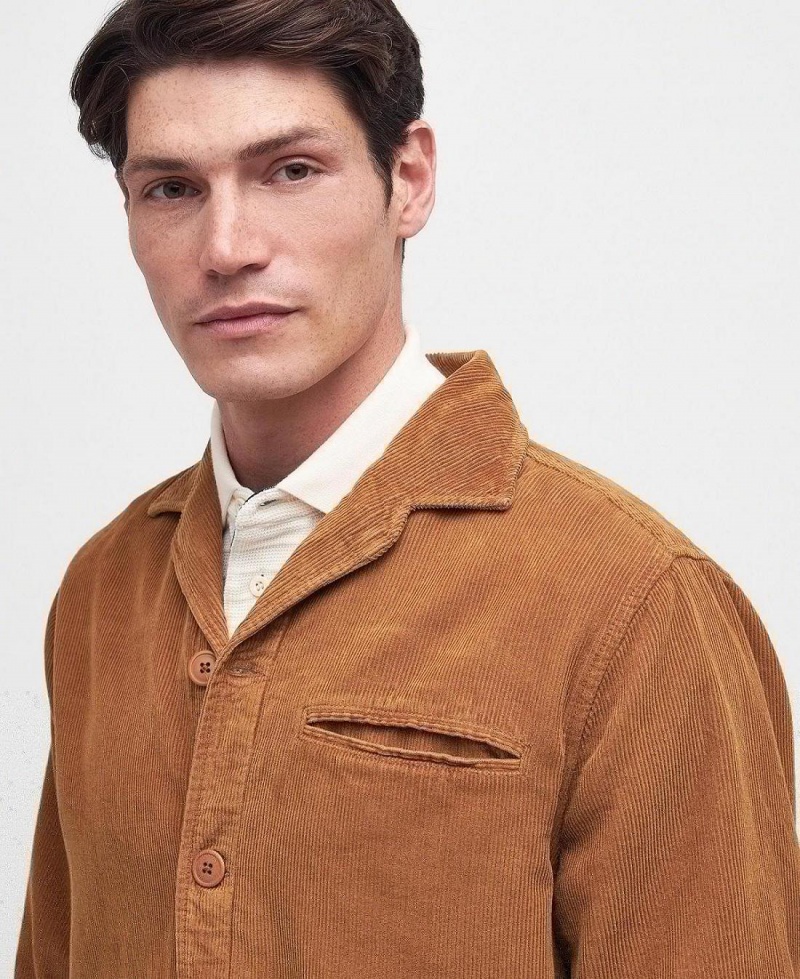 Topuri Barbati Barbour Casswell Overshirt Portocalii | Romania_BAR33941