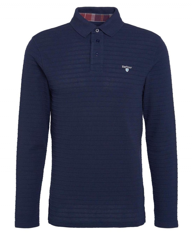 Topuri Barbati Barbour Cramlington Polo Shirt Bleumarin | Romania_BAR29840