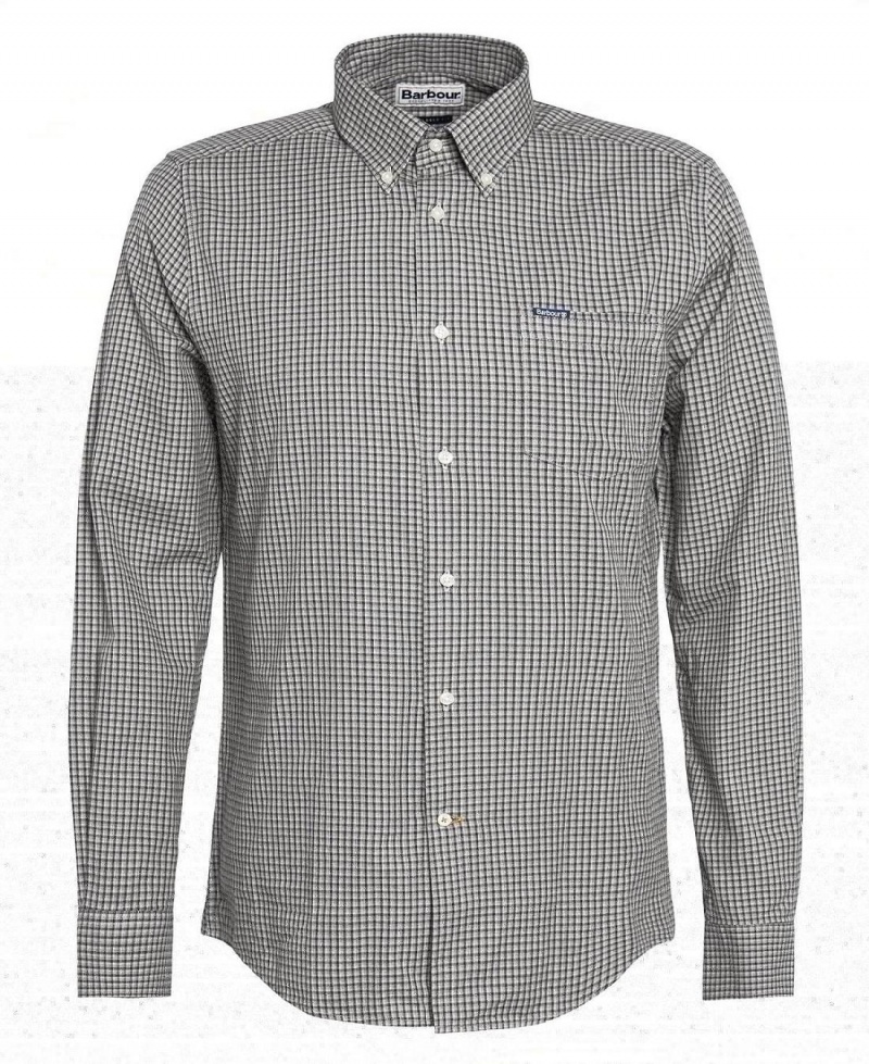 Topuri Barbati Barbour Darnick Tailored Shirt Verzi | Romania_BAR95683