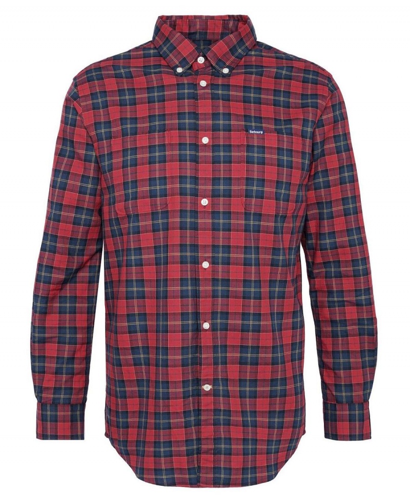 Topuri Barbati Barbour Dragon Tartan Shirt Rosii | Romania_BAR72597