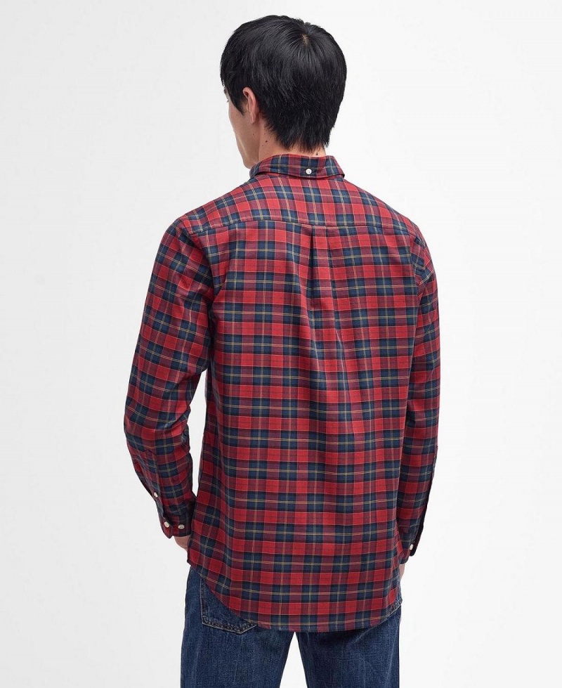 Topuri Barbati Barbour Dragon Tartan Shirt Rosii | Romania_BAR72597