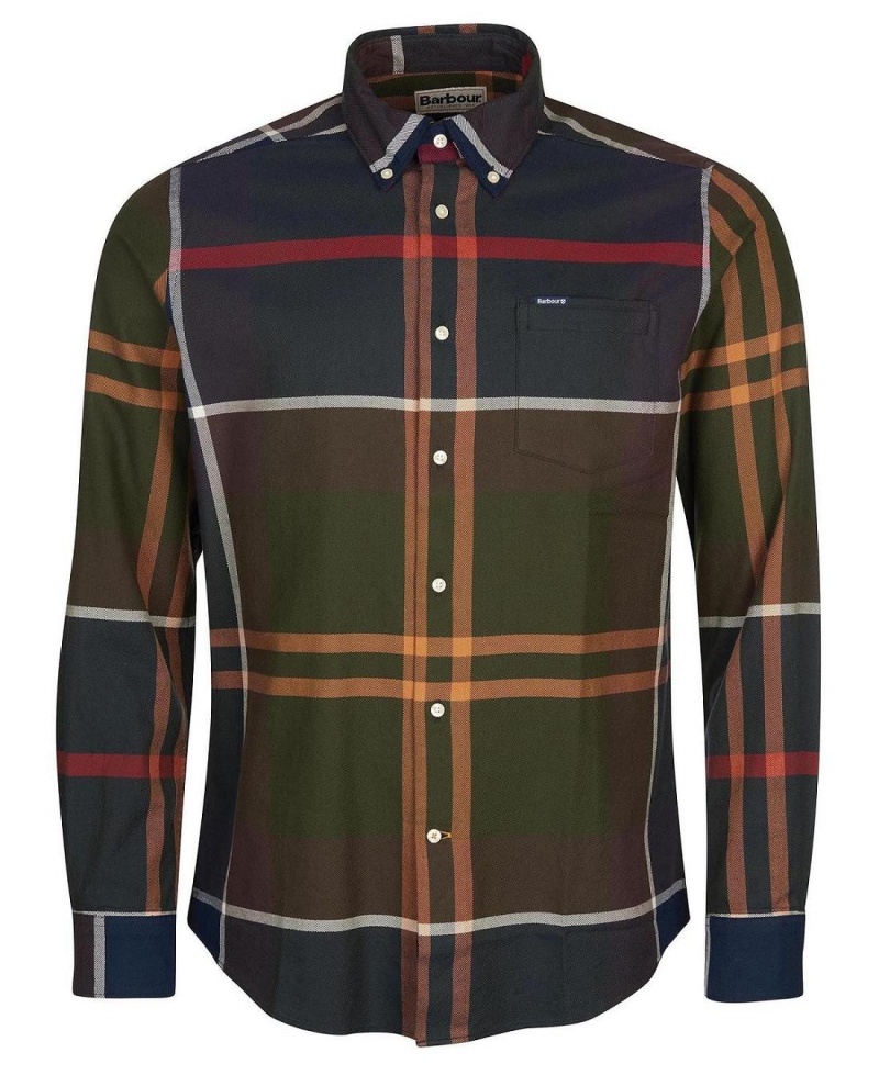 Topuri Barbati Barbour Dunoon Taillored Fit Shirt Colorati | Romania_BAR92916