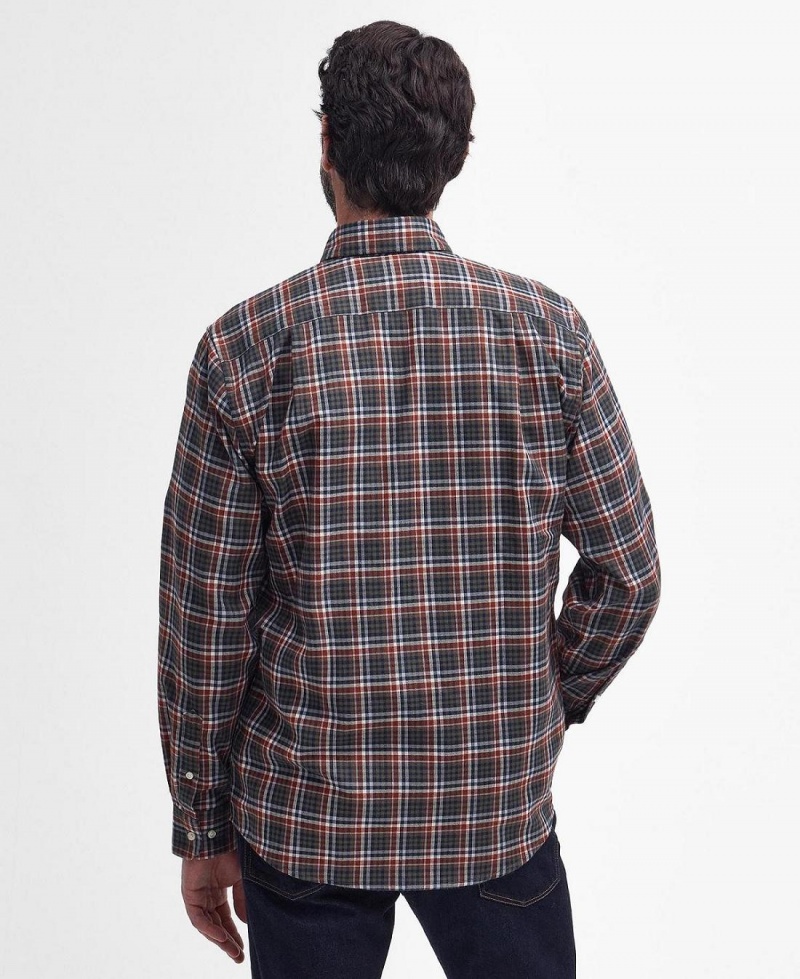 Topuri Barbati Barbour Eastwood Thermo Weave Shirt Rosii | Romania_BAR85571