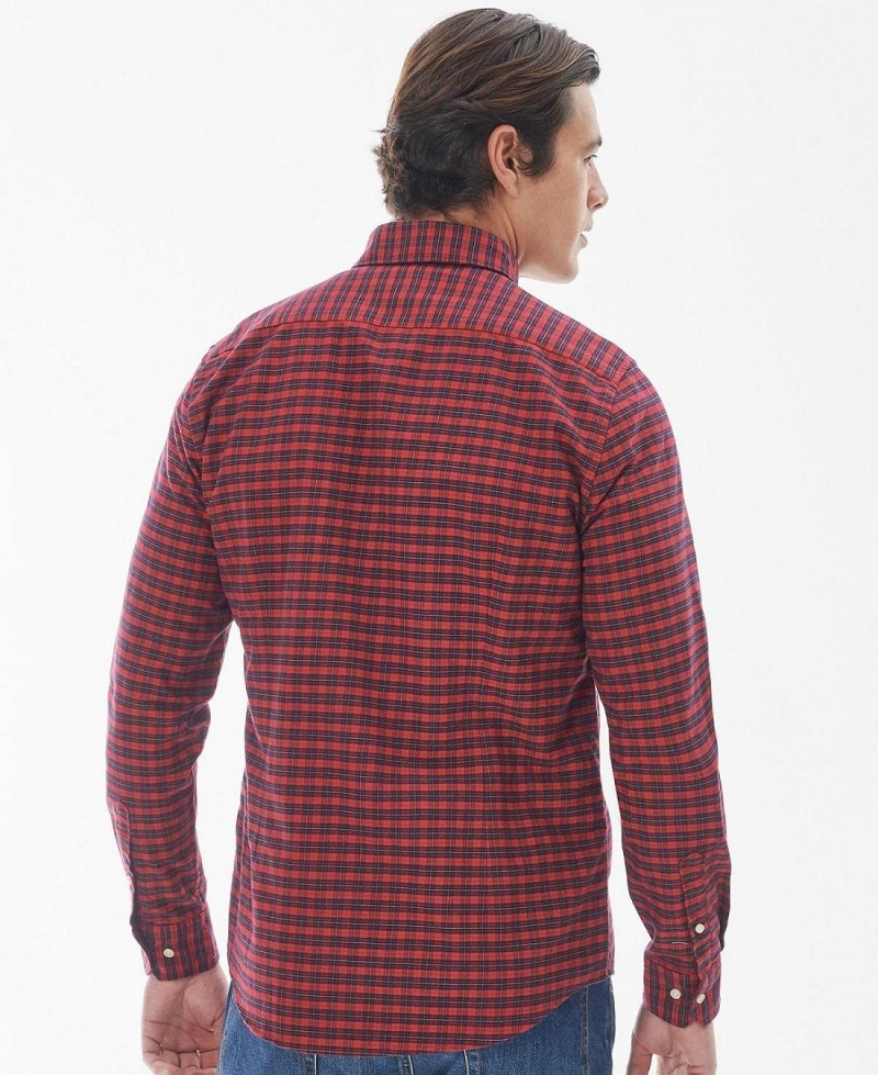 Topuri Barbati Barbour Emmerson Tailored Shirt Rosii | Romania_BAR39283