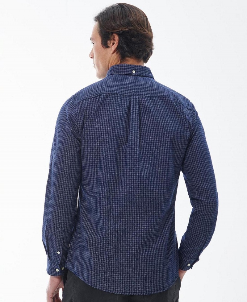 Topuri Barbati Barbour Geston Tailored Shirt Bleumarin | Romania_BAR91189