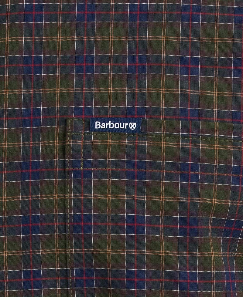 Topuri Barbati Barbour Lomond Tailored Fit Shirt Negrii | Romania_BAR56021