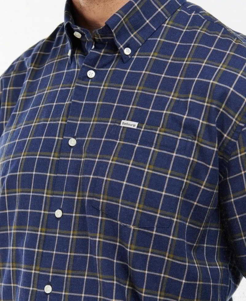 Topuri Barbati Barbour Pelton Shirt Bleumarin | Romania_BAR38712