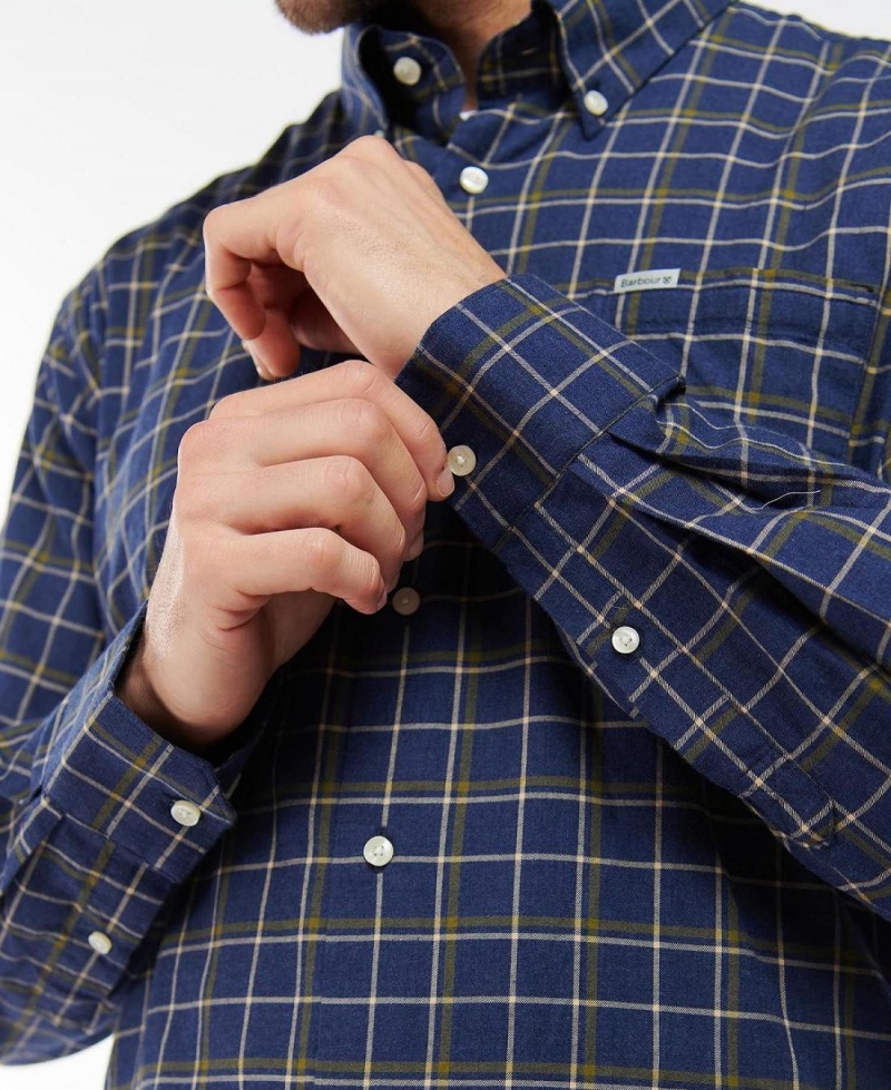 Topuri Barbati Barbour Pelton Shirt Bleumarin | Romania_BAR38712