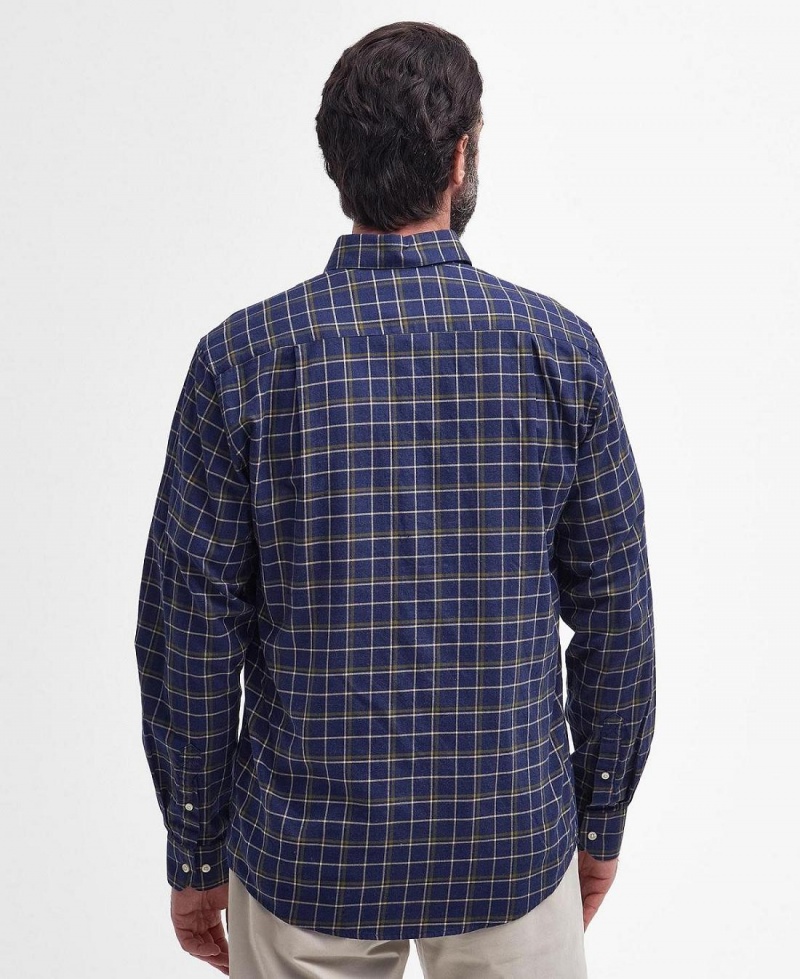 Topuri Barbati Barbour Pelton Shirt Bleumarin | Romania_BAR38712