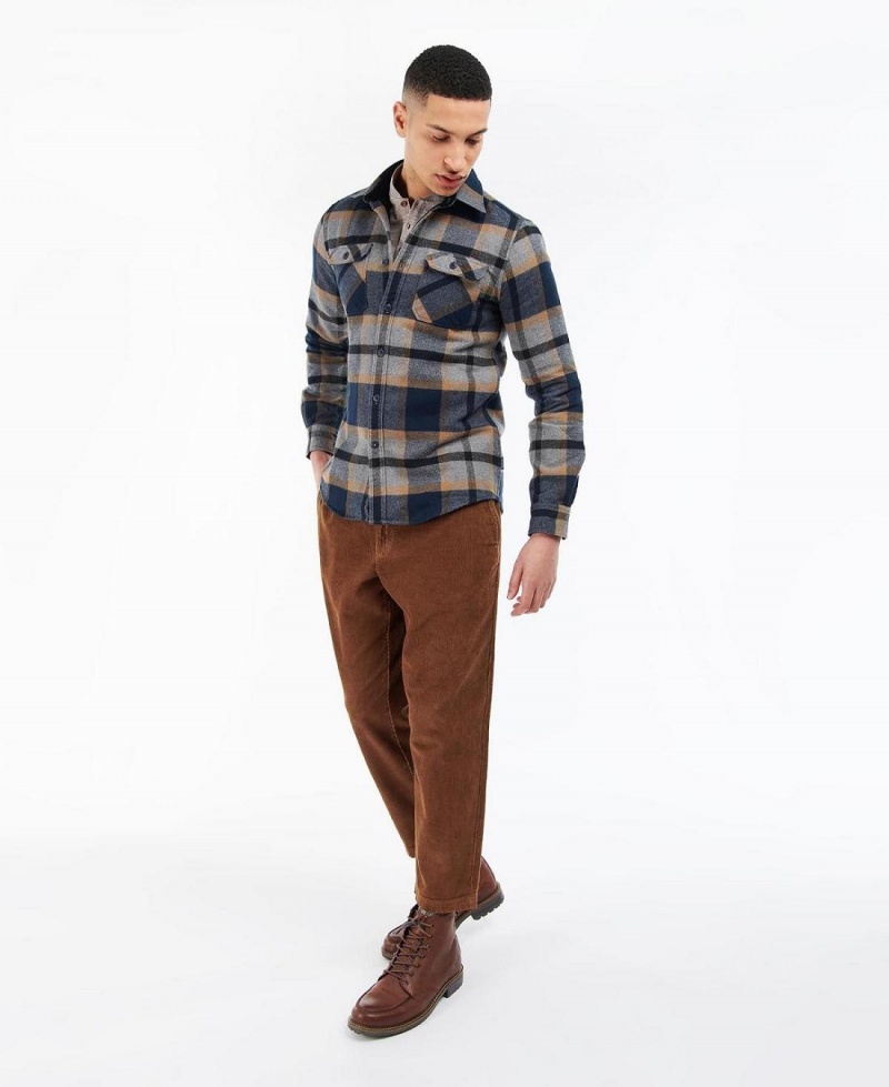 Topuri Barbati Barbour Rhobell Tailored Shirt Colorati | Romania_BAR71313