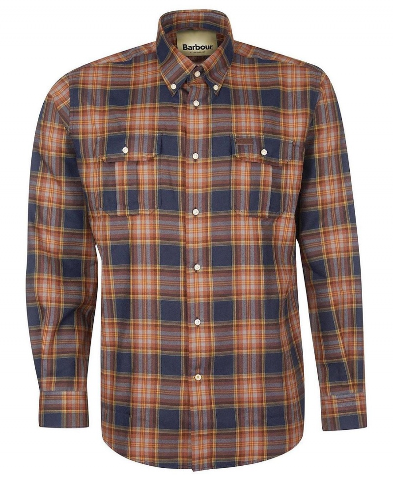 Topuri Barbati Barbour Singsby Thermo Weave Shirt Bleumarin | Romania_BAR83948