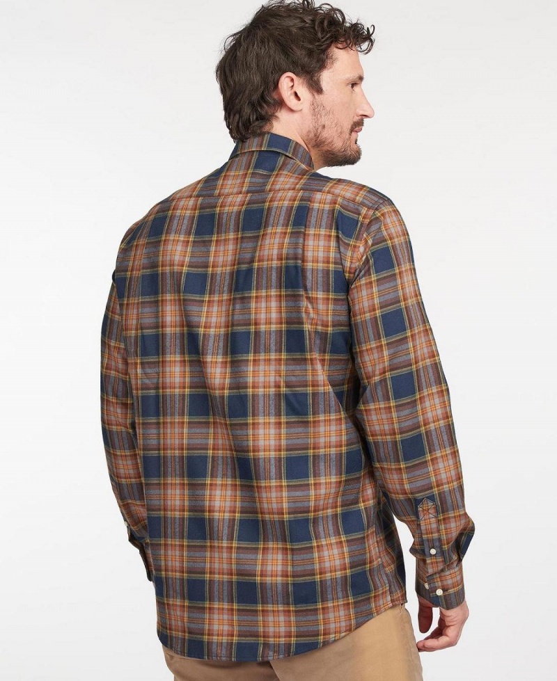 Topuri Barbati Barbour Singsby Thermo Weave Shirt Bleumarin | Romania_BAR83948