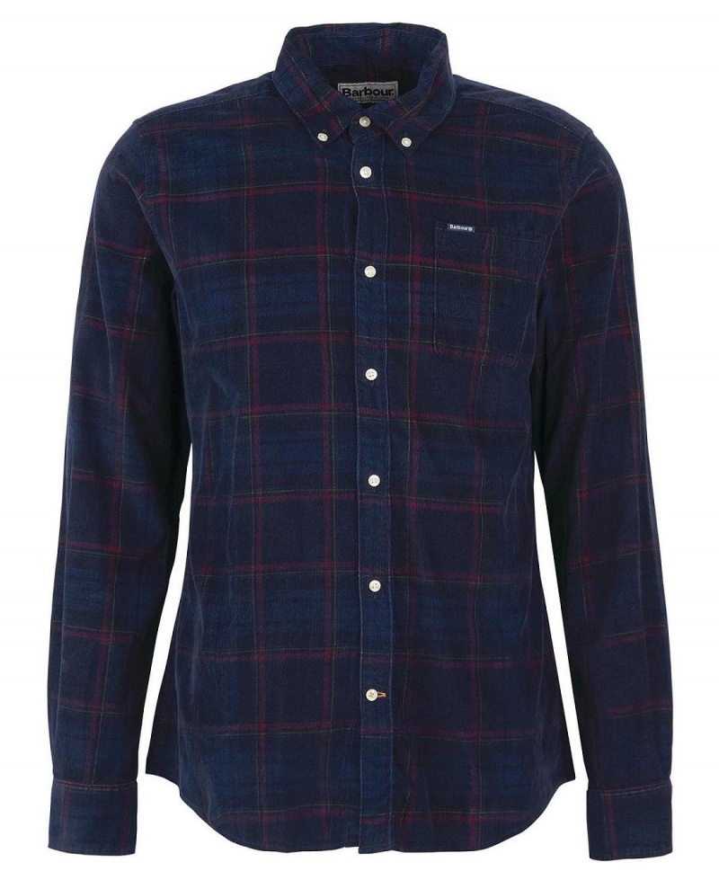 Topuri Barbati Barbour Southfield Tailored Shirt Bleumarin | Romania_BAR82548