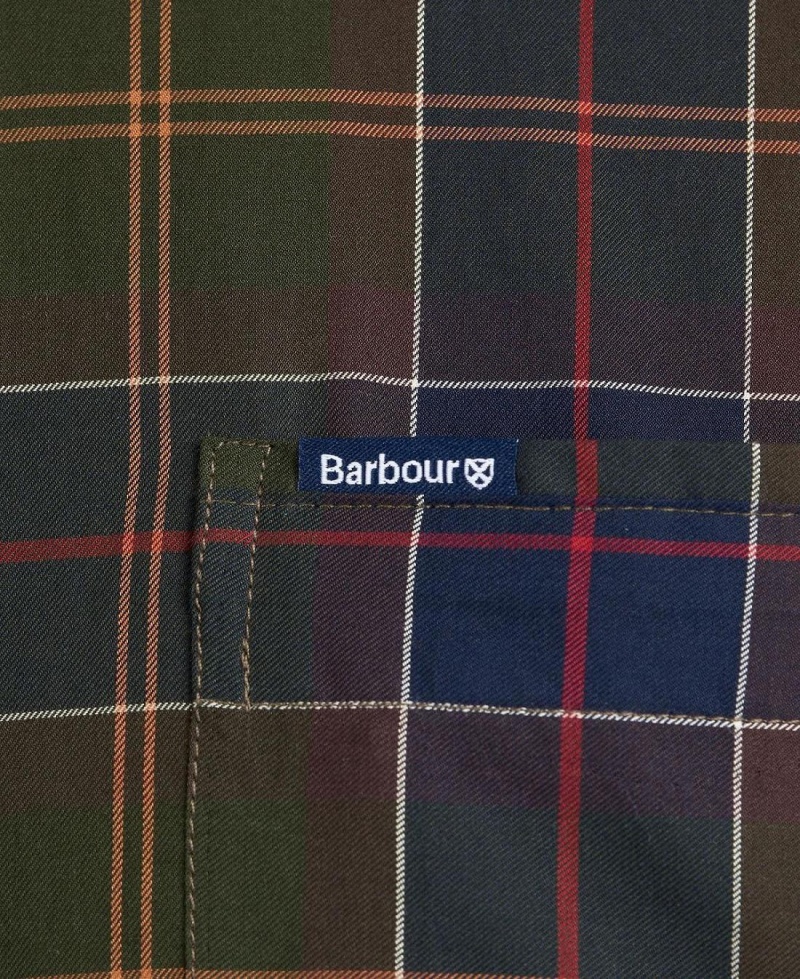 Topuri Barbati Barbour Wetheram Tailored Fit Shirt Negrii | Romania_BAR42876