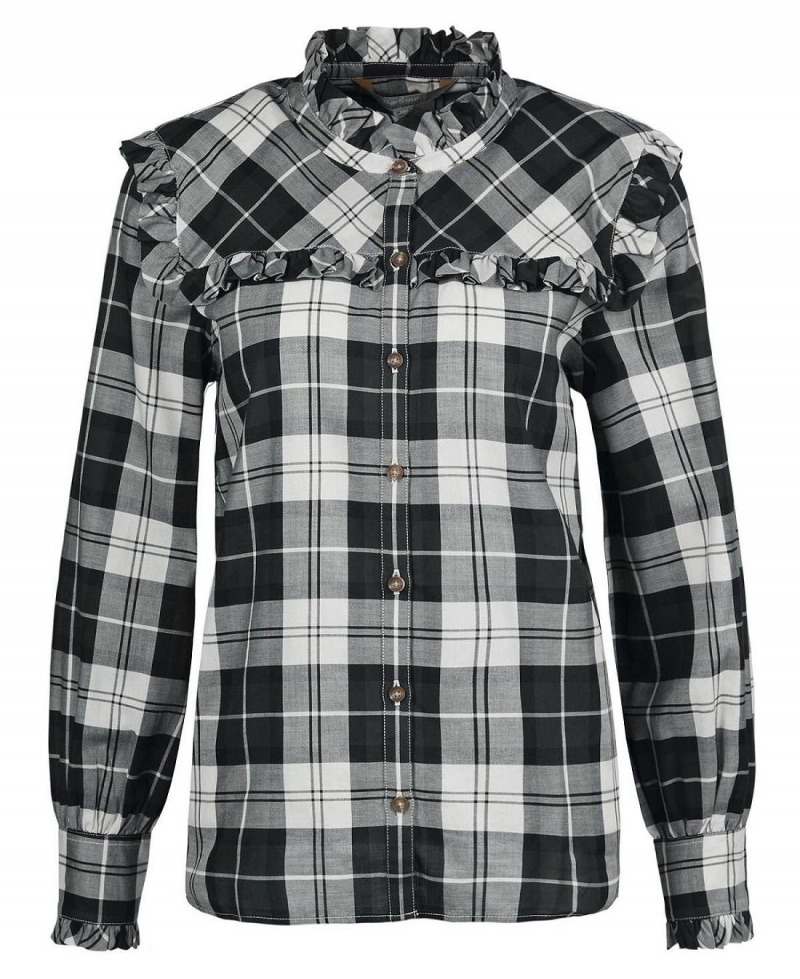 Topuri Dama Barbour Angelina Shirt Verzi | Romania_BAR81348