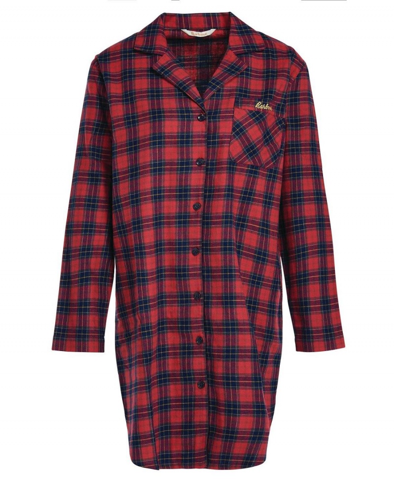 Topuri Dama Barbour Etta Nightshirt Rosii | Romania_BAR76880