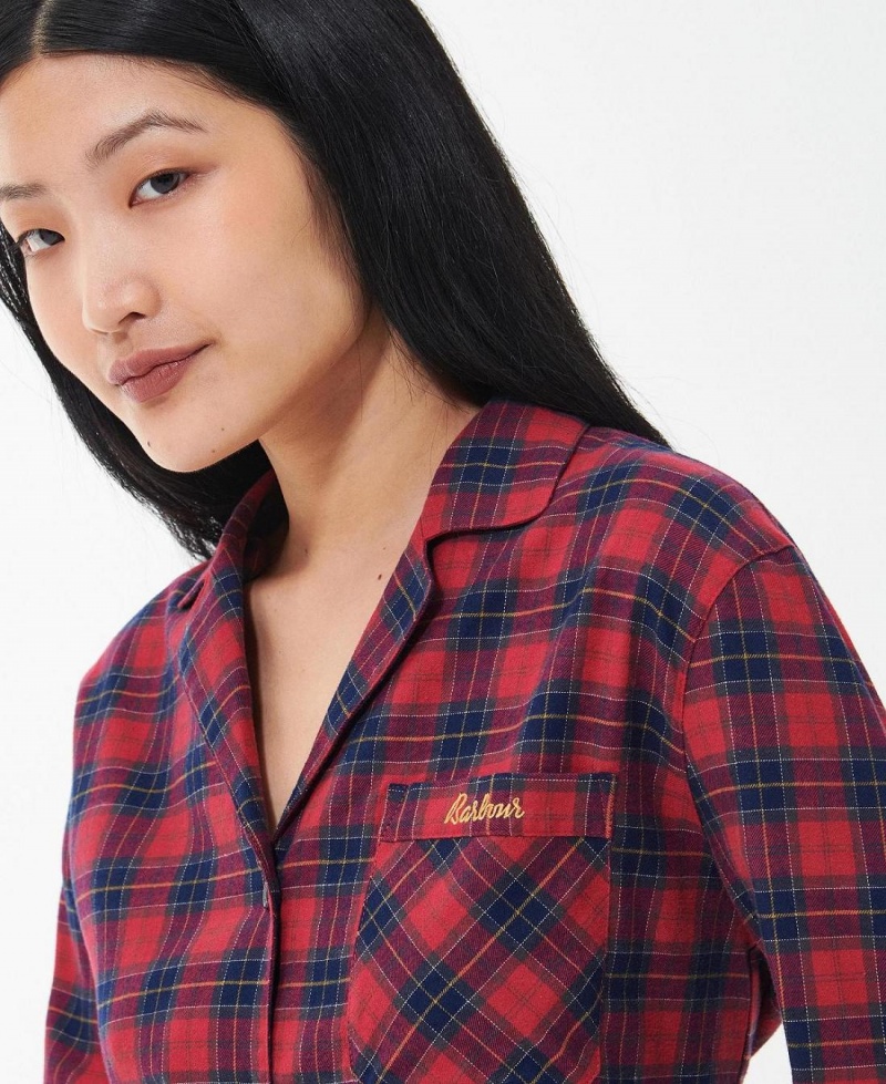 Topuri Dama Barbour Etta Nightshirt Rosii | Romania_BAR76880