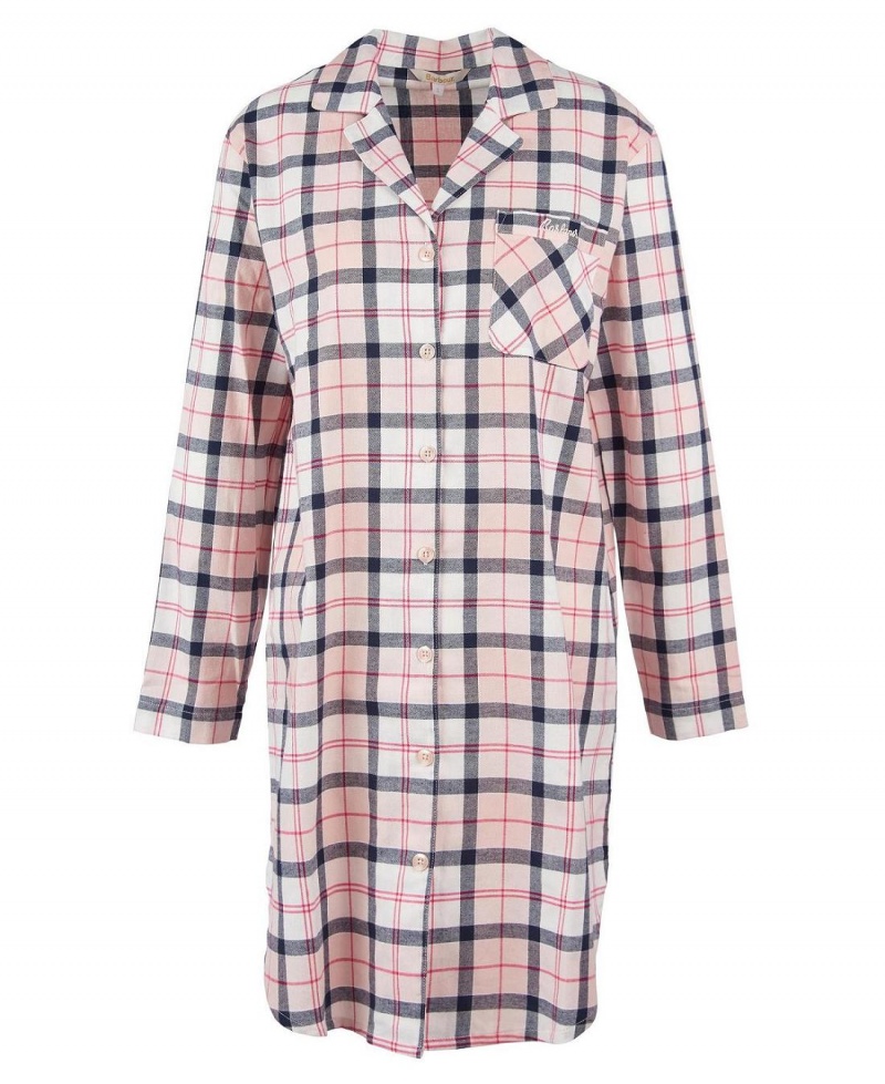 Topuri Dama Barbour Etta Nightshirt Roz | Romania_BAR65979