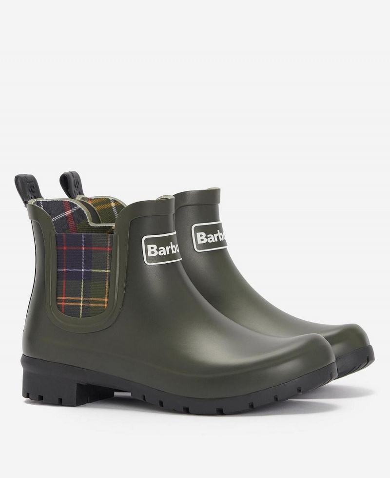 Wellingtons Dama Barbour Kingham Masline Verzi | Romania_BAR63122