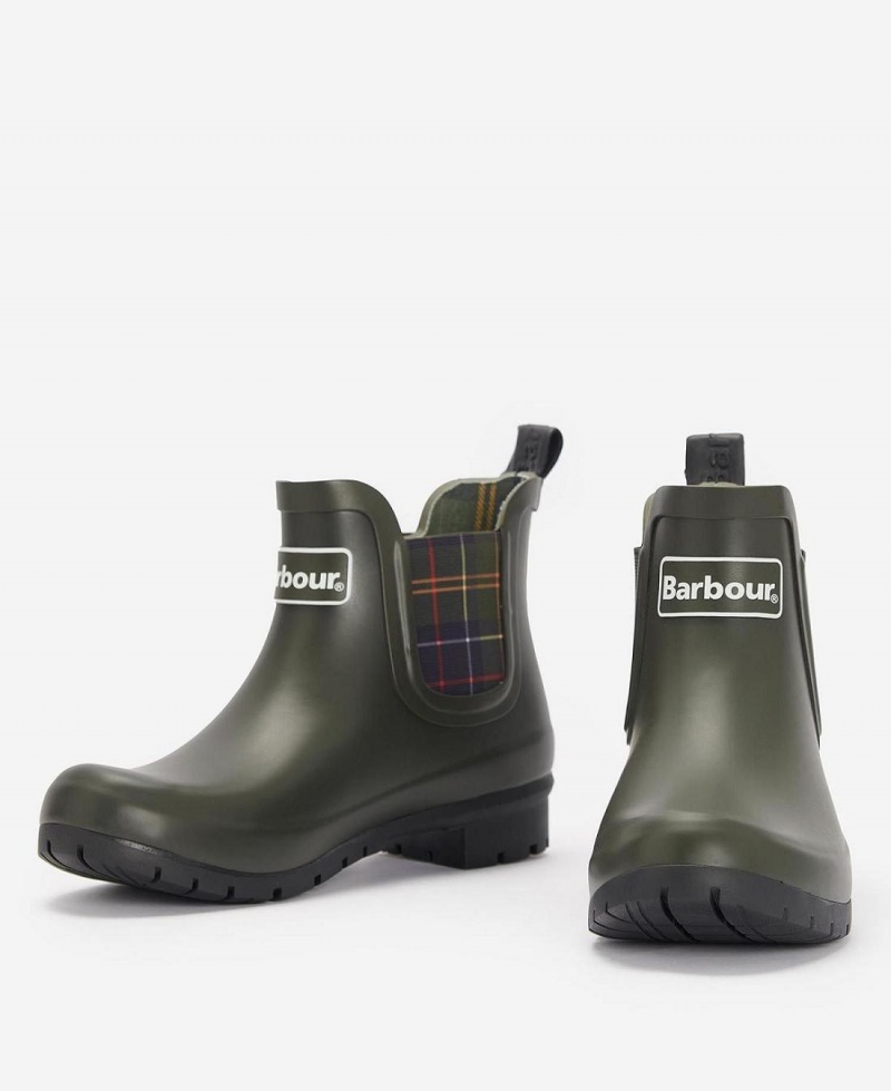 Wellingtons Dama Barbour Kingham Masline Verzi | Romania_BAR63122