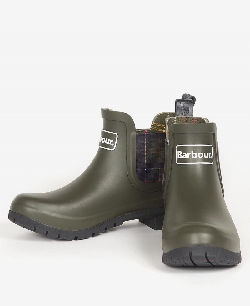 Wellingtons Dama Barbour Kingham Masline Verzi | Romania_BAR63122